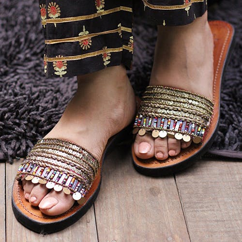 Embellished & Embroidered Footwear