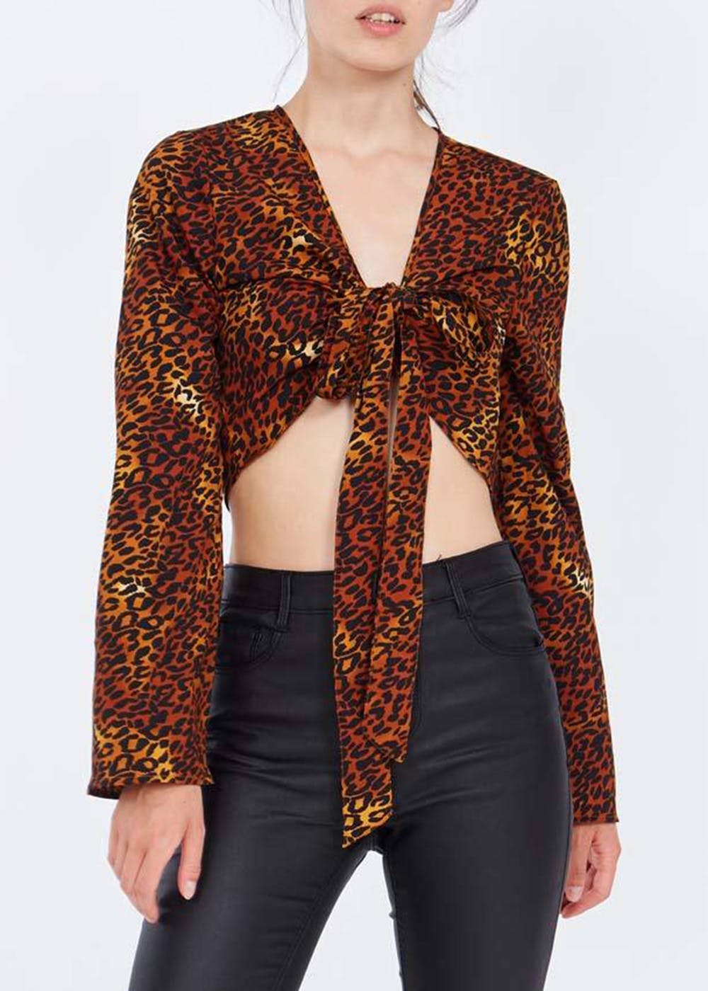 animal print shrug cardigan