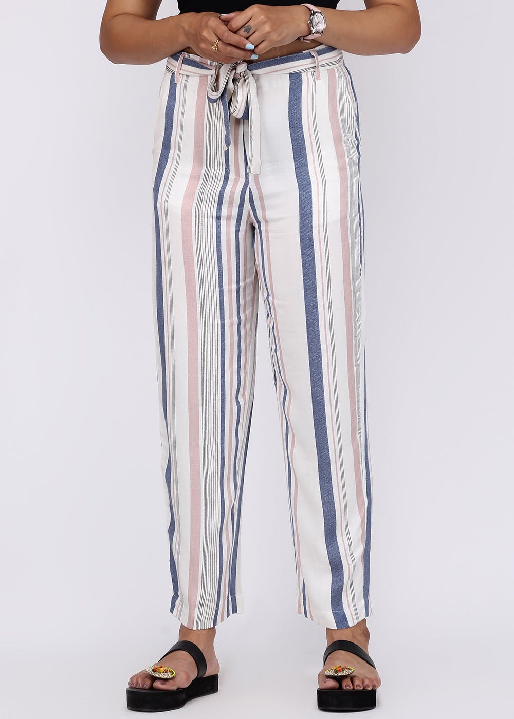 pastel striped pants