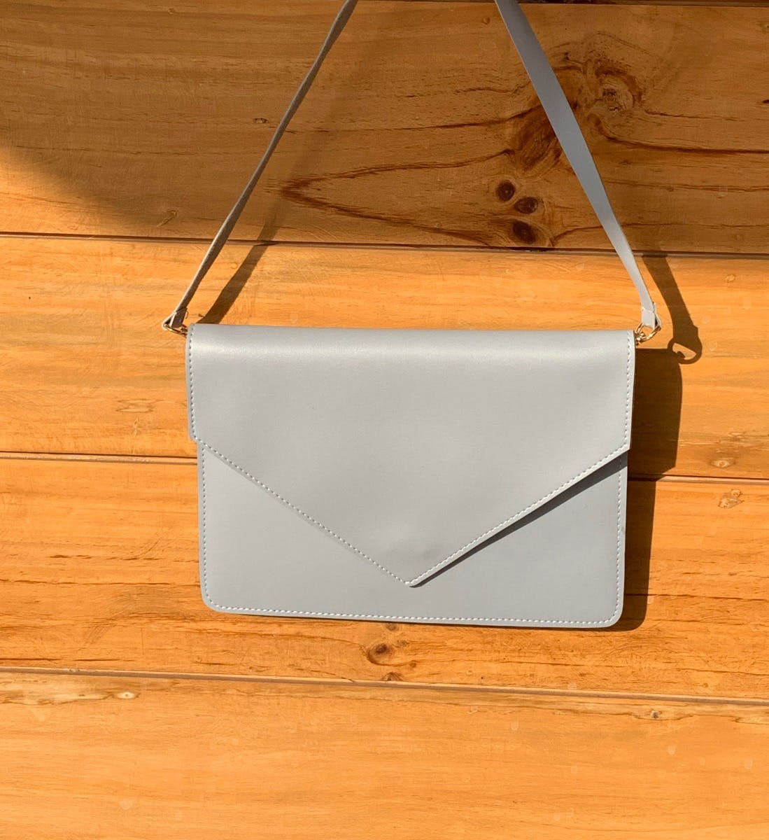 grey envelope bag