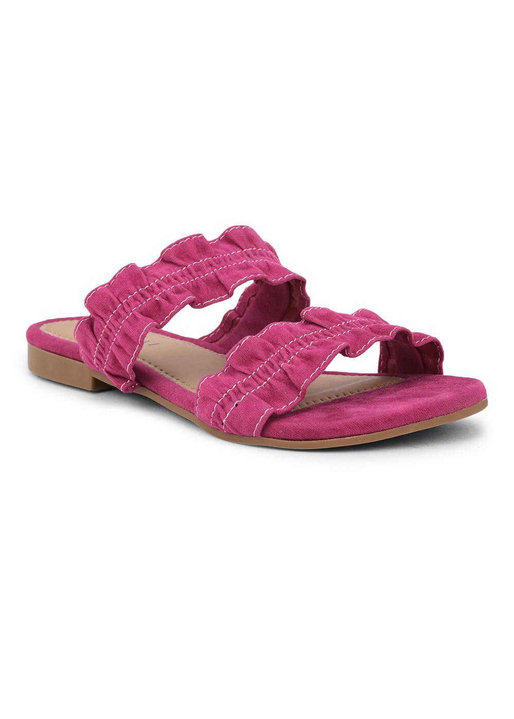 pink slides with two straps