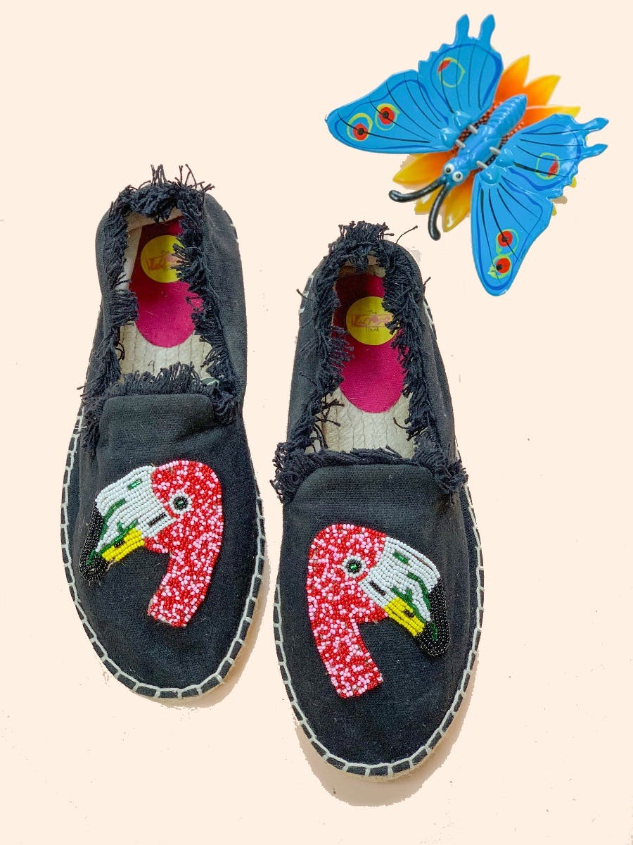 frayed espadrilles