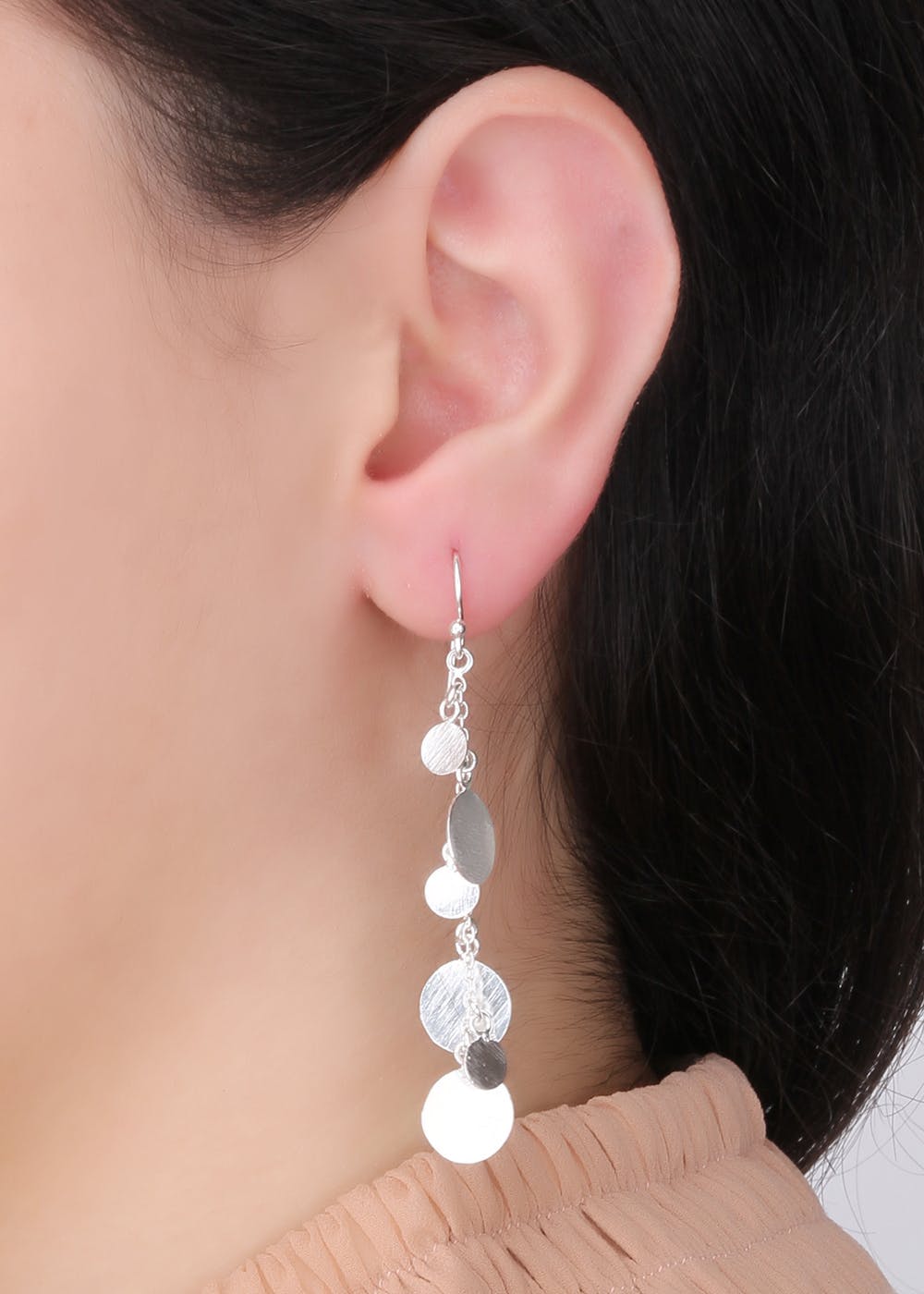 charm earrings silver