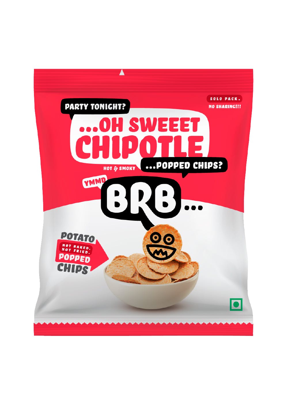 Get Potato Popped Chips(Sweet Chipotle)(Pack of 8) 8 x 23g at ₹ 240