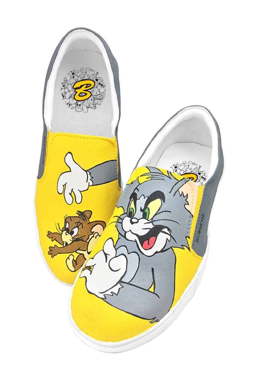 Get Handpainted Tom & Jerry Graphic Slip-Ons at ₹ 1,299 | LBB Shop