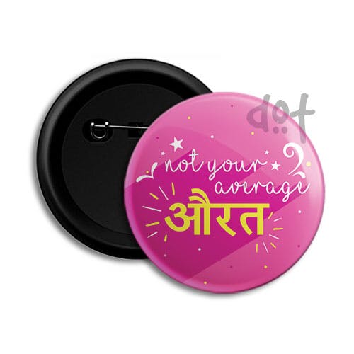 Hindi Aesthetic Pins and Buttons for Sale